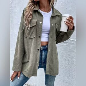 Army Green Shacket